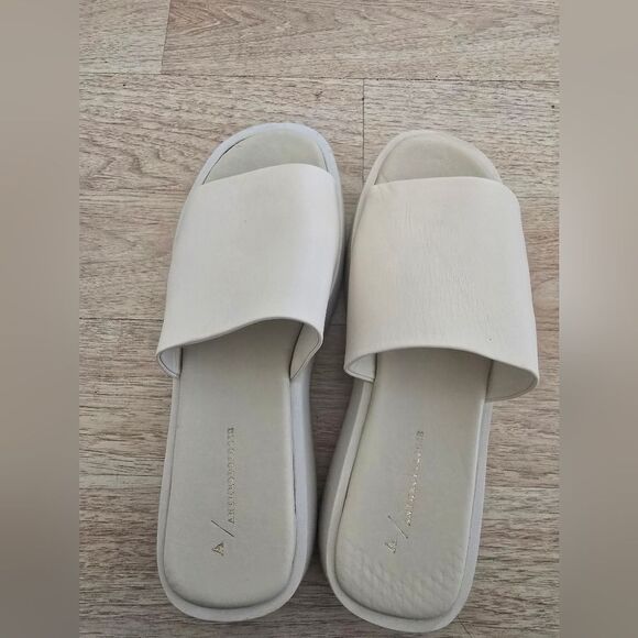 New Anthropologie Platform Slide Sandals Size 9/9.5 - Picture 10 of 12